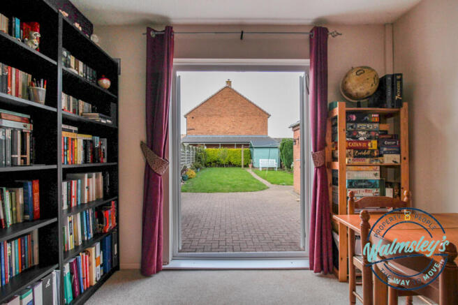 French doors to rear