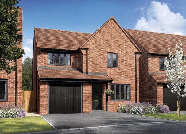 Exterior CGI view of our 3 bed Bewdley home