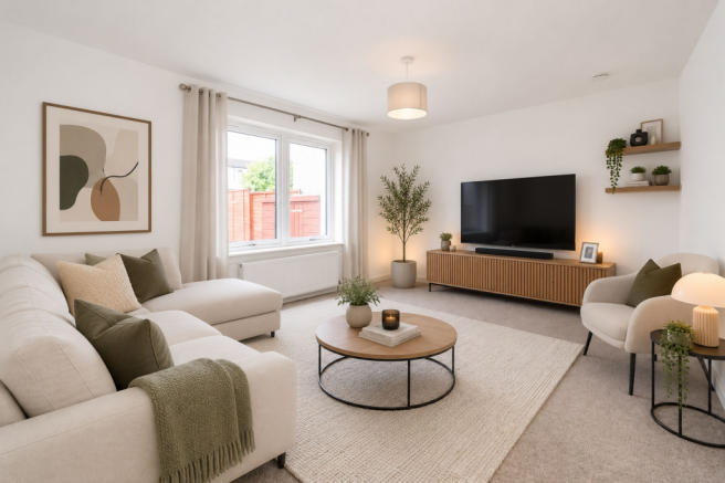 Virtually Staged Lounge