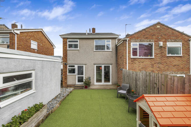 rear of property