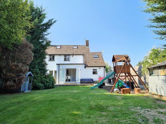 Rear of property