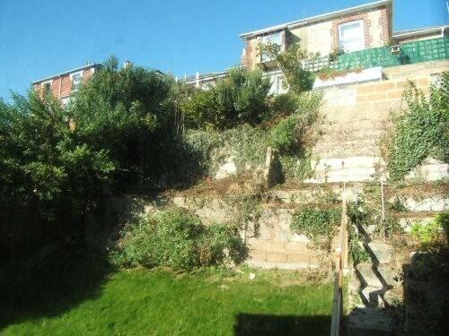 Terraced rear garden