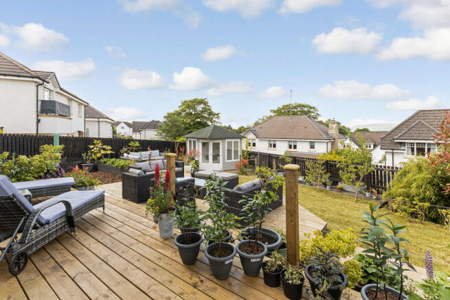 Rear garden and deck