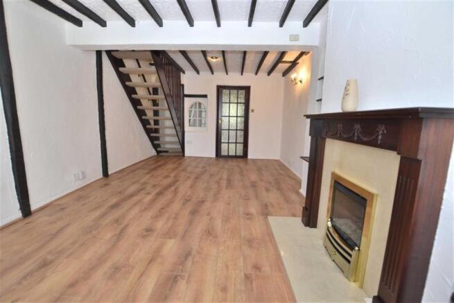 Lounge Area with Exposed Beams