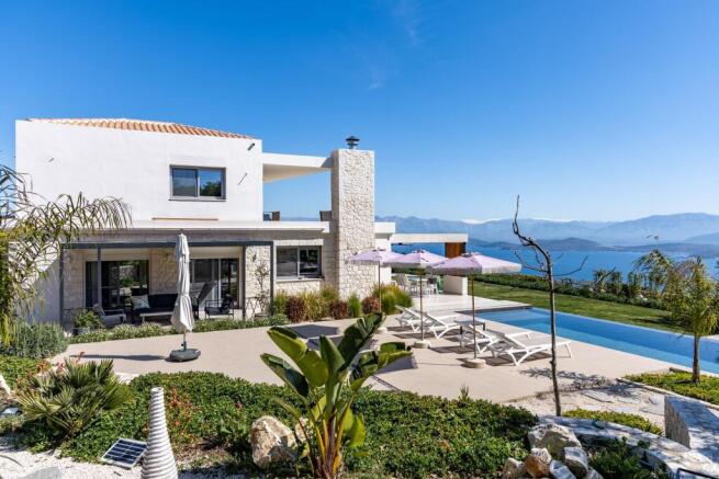 Pool and house