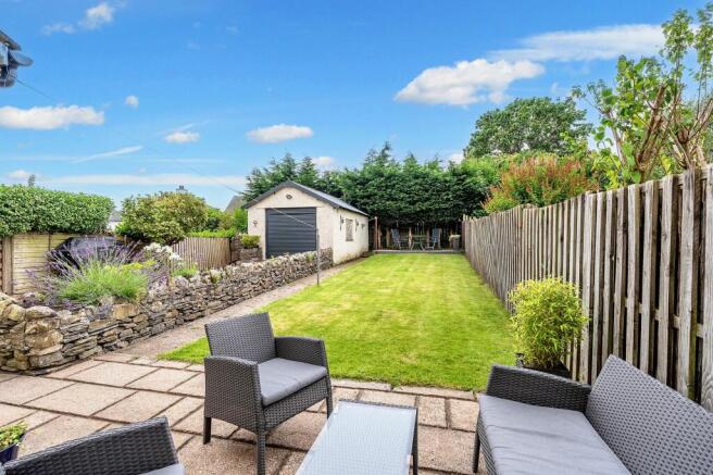 Pleasant rear garden