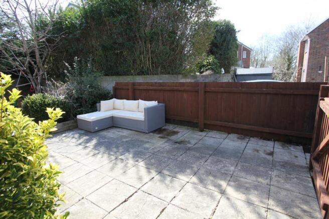 side patio area