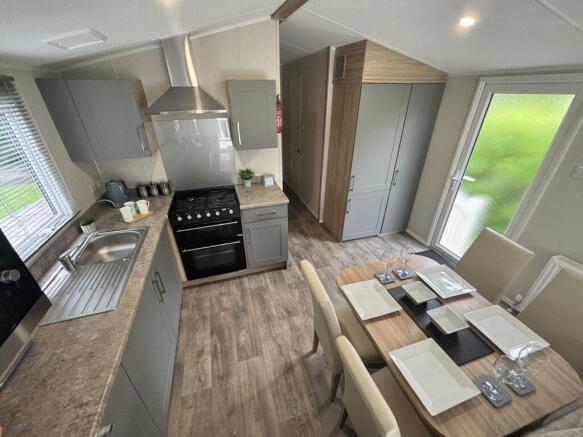 Modern Fitted Kitchen And Dining Area Inside The W