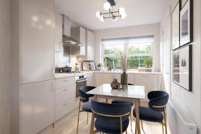 The kitchen diner of The Waltham at High Forest, New Waltham