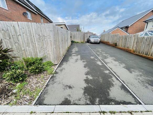 Tamdem parking to rear of the property