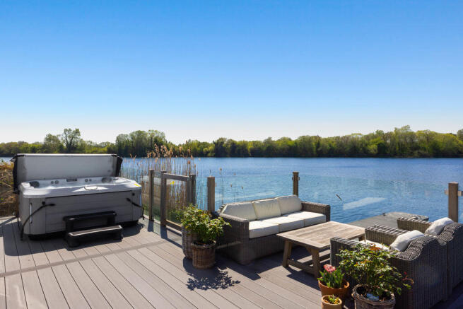 Deck and hot tub