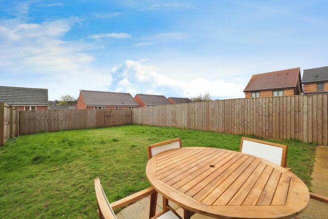 Great size and good shape garden with plenty of potential