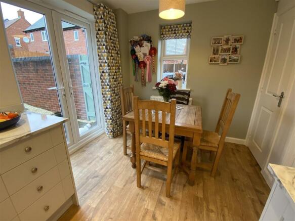 Dining area overlooking the rear garden