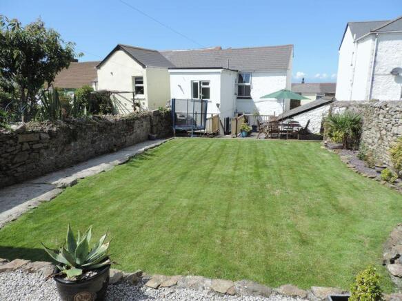 Rear garden & house