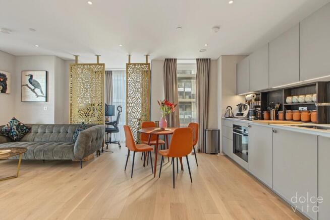 Open Living Room and Kitchen