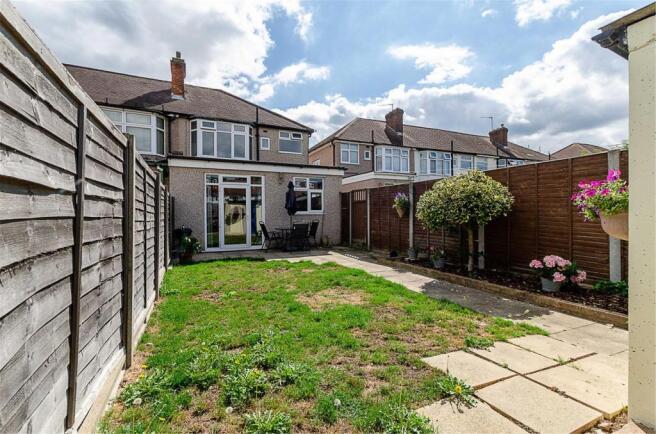 Rear elevation and garden