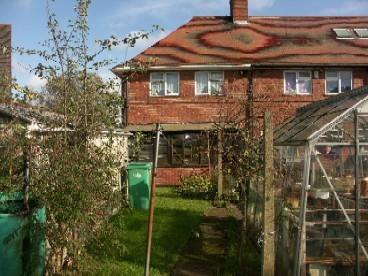 Rear of property