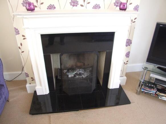 Lounge fireplace