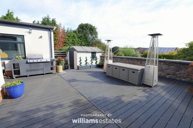 decked area