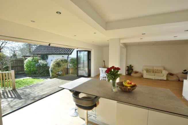 Open plan living area