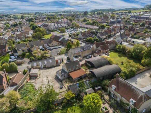 Drone including barns and outbuildings