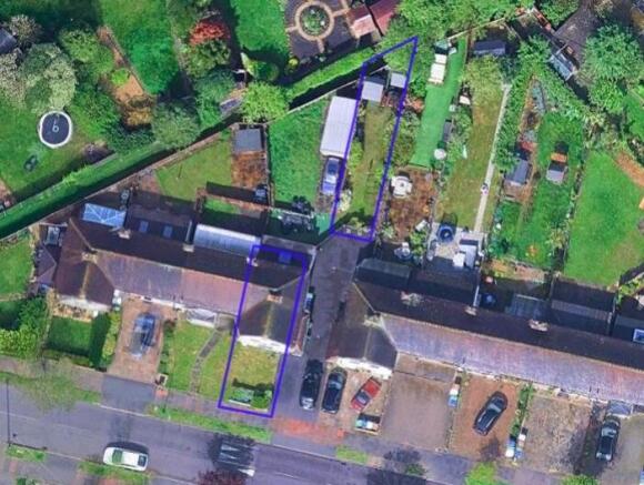 Satellite image showing Title Plan
 