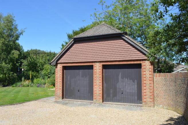 DRIVE WAY & DETACHED DOUBLE GARAGE