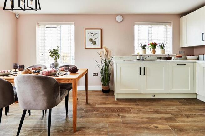 The kitchen/diner is a sociable space