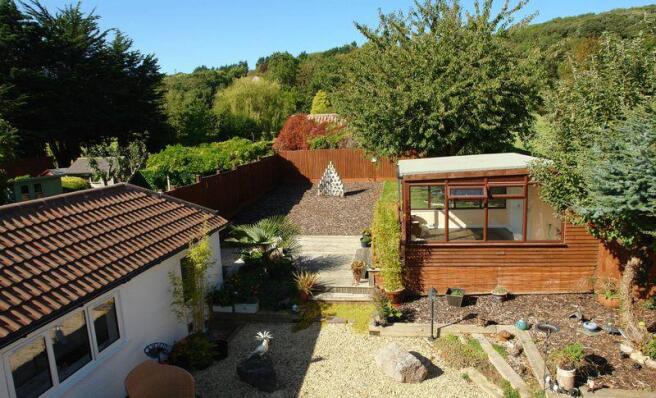 Rear garden an...
