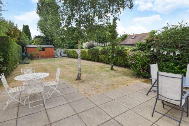 Rear patio area