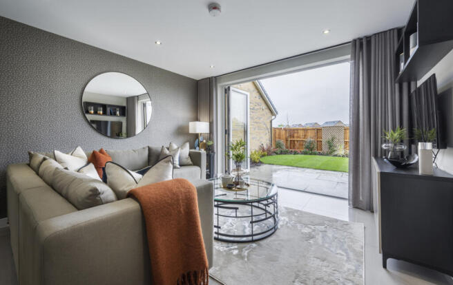 Indicative Living Room, Contemporary Modern Decoration