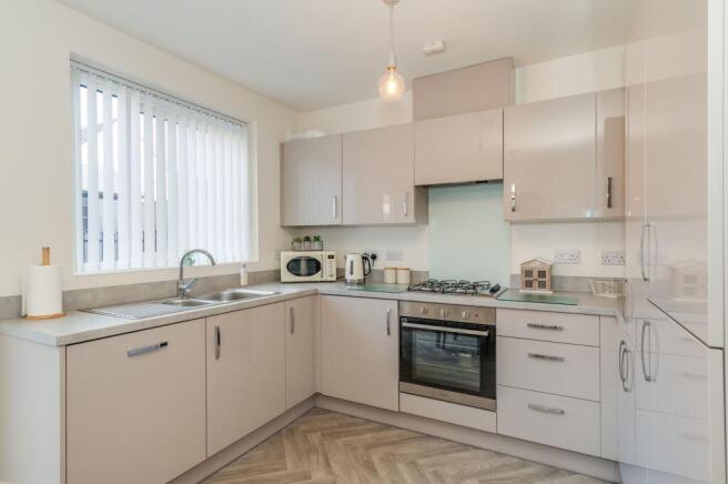KITCHEN, DINER AND LIVING ROOM