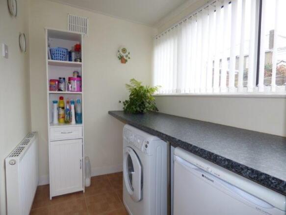 Rear utility porch