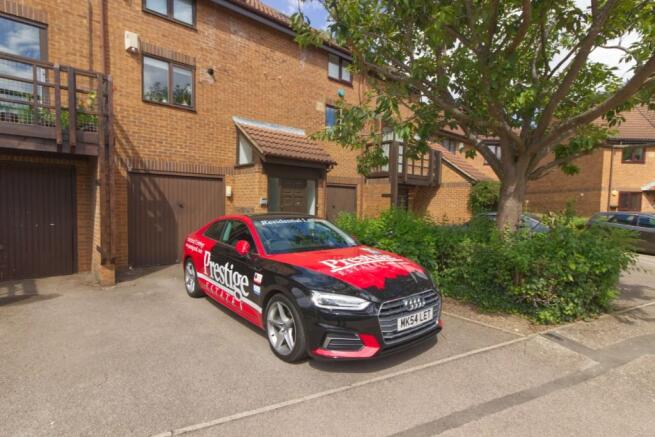 Garage & driveway