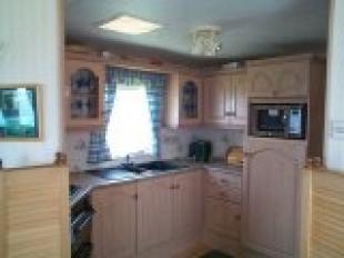 Kitchen in caravan