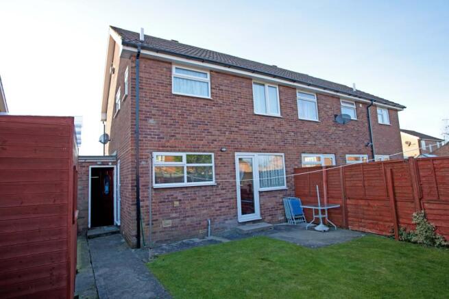 Rear of property