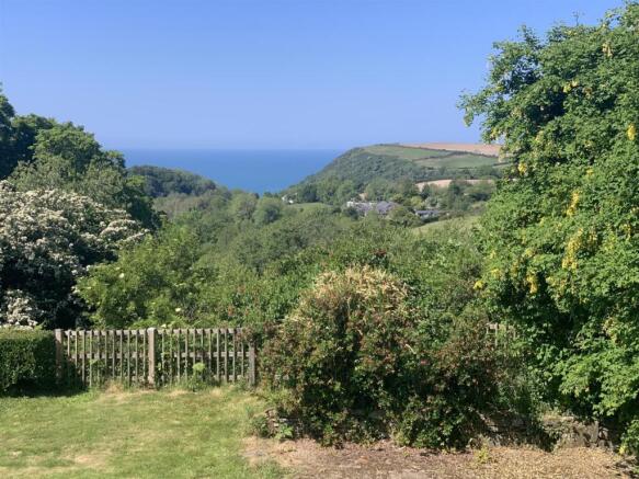Sea views from decking