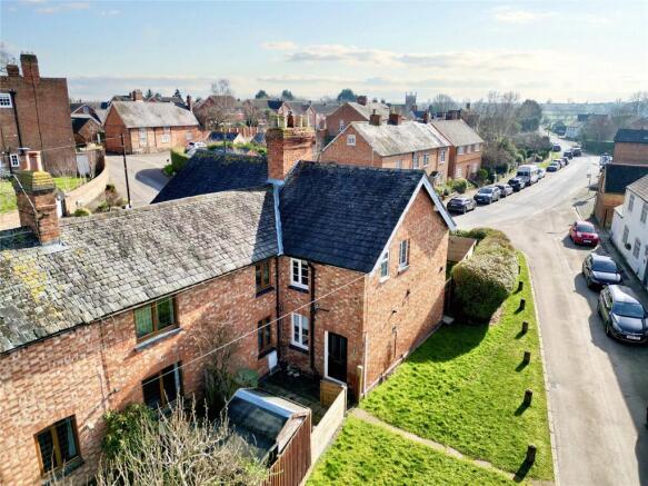 3-bed terraced on The Green, Thrussington, £265,000