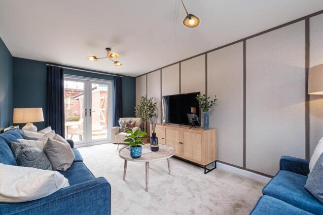 Interior view of the lounge in our 4 bed Alderney home