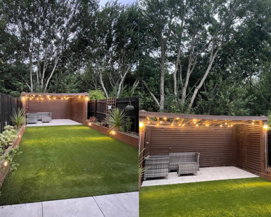 Rear Garden At Night