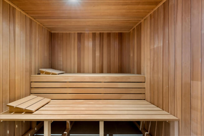 Wellness area with sauna