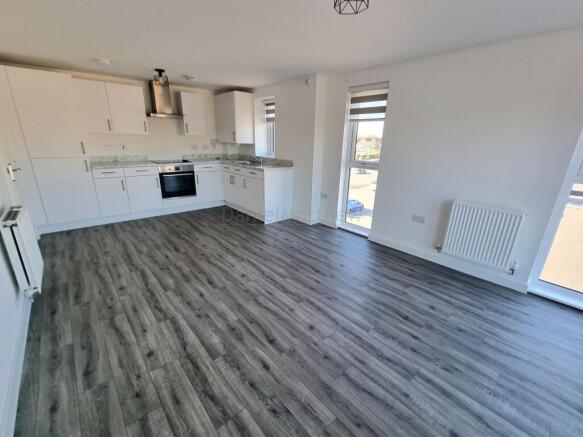 Open plan kitchen/lounge