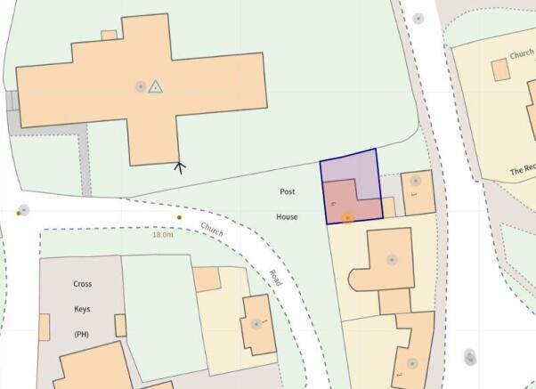 Site plan - depicted with blue line 