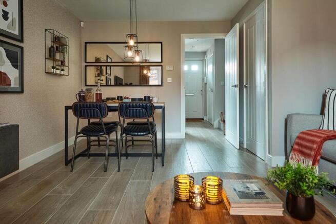 Eat and relax in the lounge/dining area