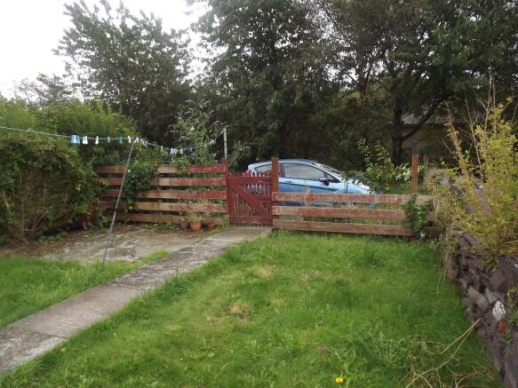 Rear garden and park