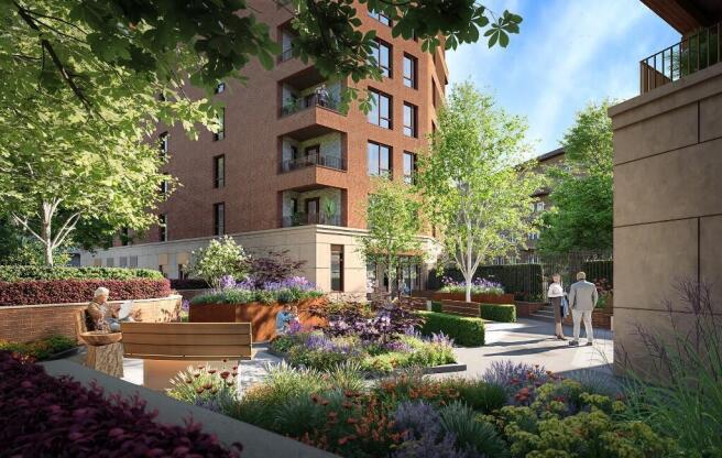 Courtyard Garden CGI