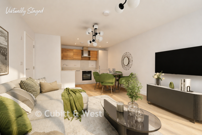 Staged Lounge Kitchen Diner