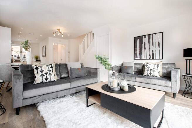 Relax and unwind in the living area - typical Taylor Wimpey home