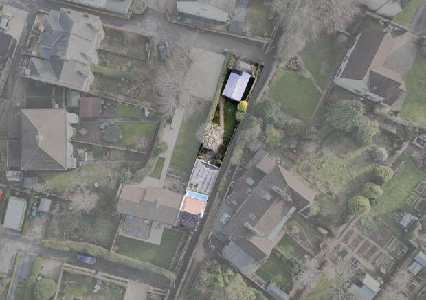 Aerial view of plot