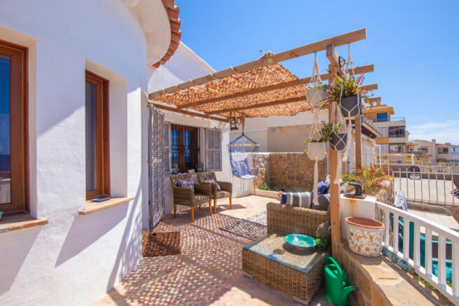 View of the large terrace